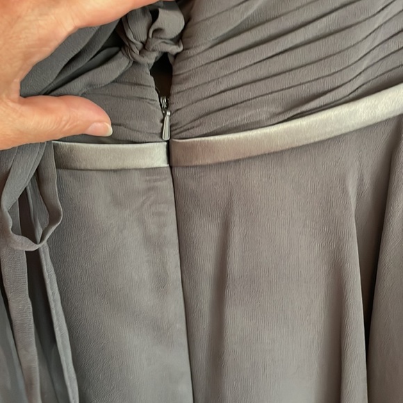 Gorgeous charcoal grey high low strapless dress. Bought in Montreal. - Picture 6 of 9